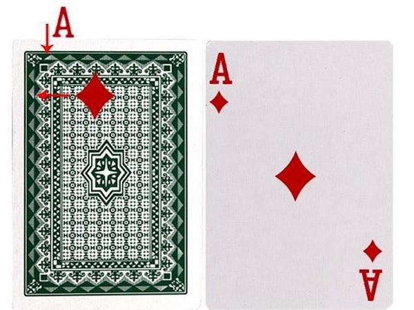Cách nhận biết lá bài từ mặt sau