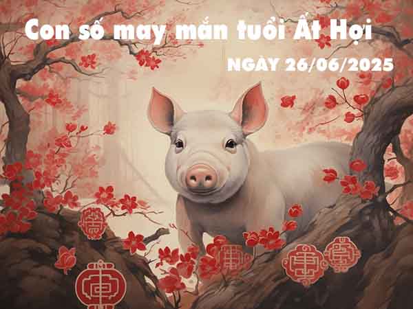 Con số may mắn tuổi Ất Hợi ngày 26/6/2025 thứ 5 hôm nay
