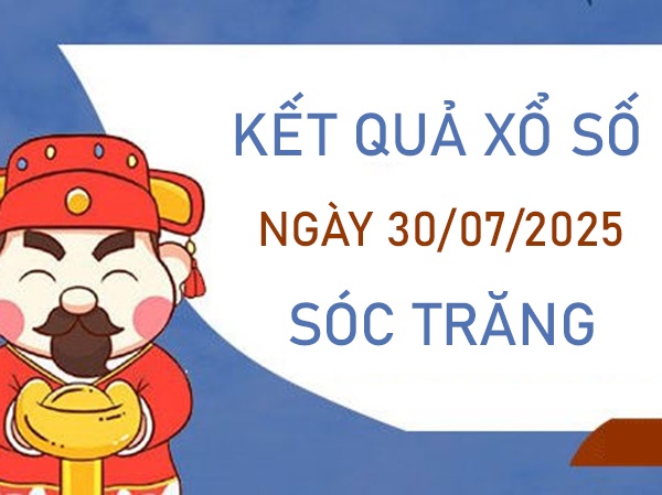 Thống kê XSST 30/7/2025 bao lô 2 số đài Sóc Trăng